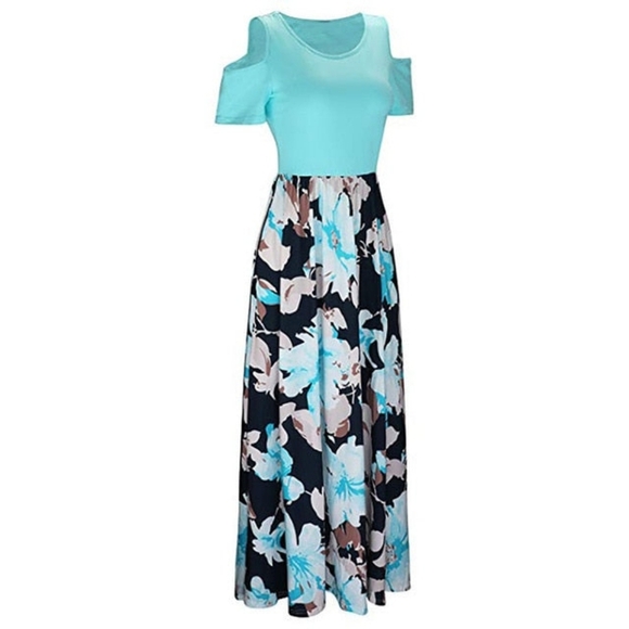 Styleword-BOHO FLORAL PRINT MAXI DRESS - Picture 2 of 5